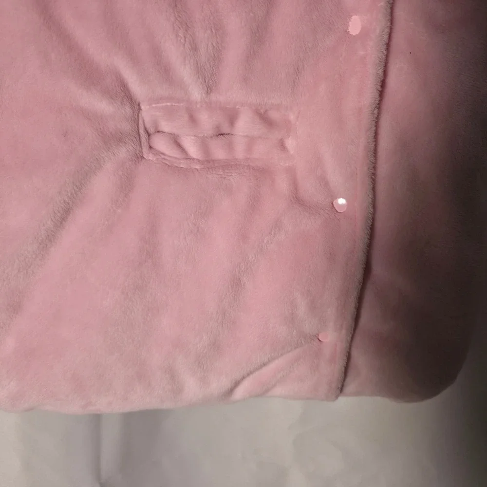 Child of Mine by Carters Pink Bunny Fleece Pram‎ Snowsuit 3-6M